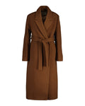 Textured Wrap Coat - Cacao