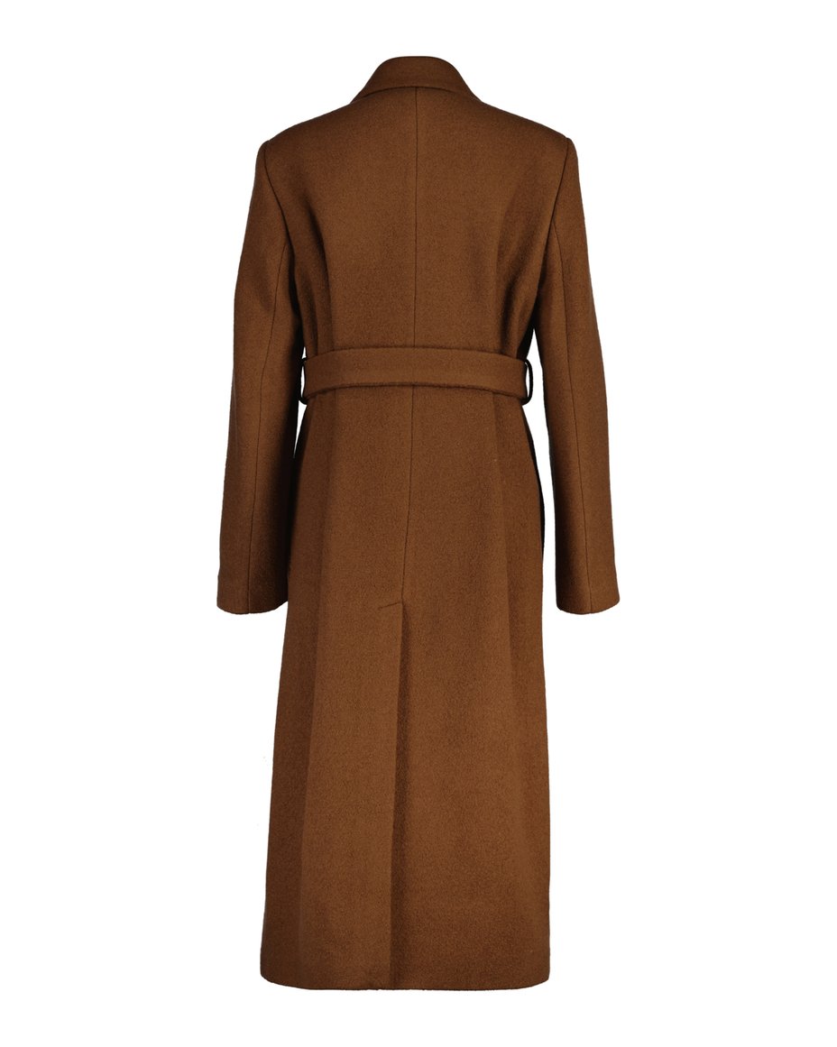 Textured Wrap Coat - Cacao