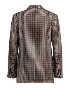Reg Houndstooth Blazer - Soft Oat