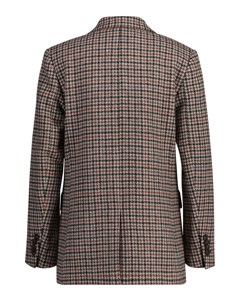 Reg Houndstooth Blazer - Soft Oat