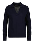 Fine Knit Rugger - Evening Blue