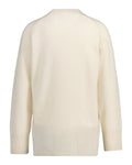 Herringbone Detail C-Neck - Cream