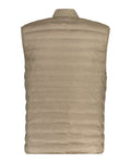 Light Padded Bomber Vest - Cold Beige