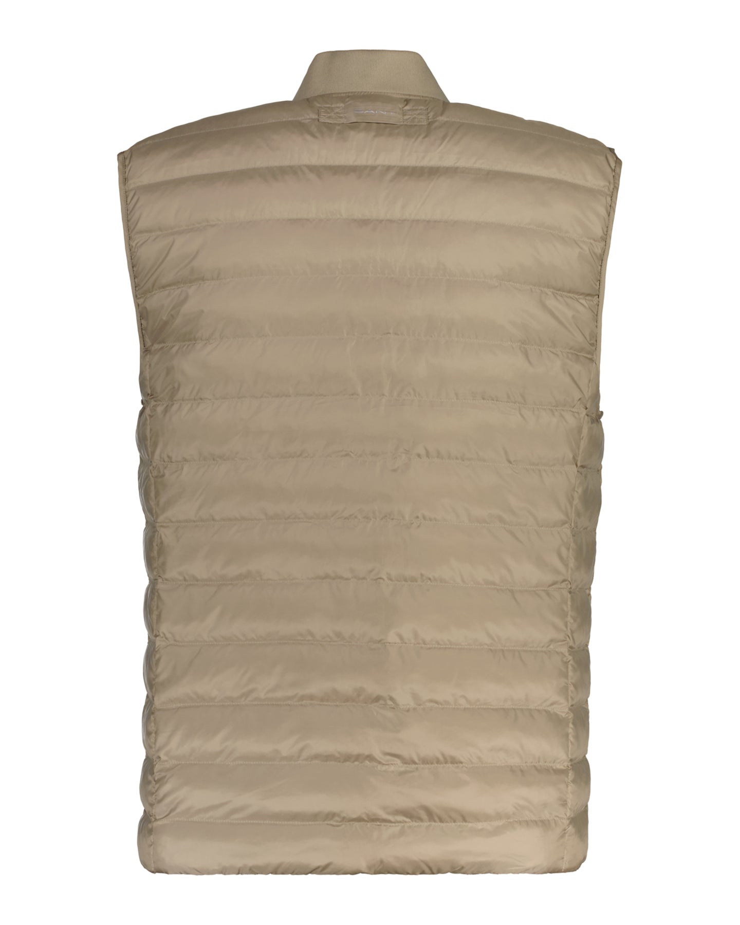 Light Padded Bomber Vest - Cold Beige