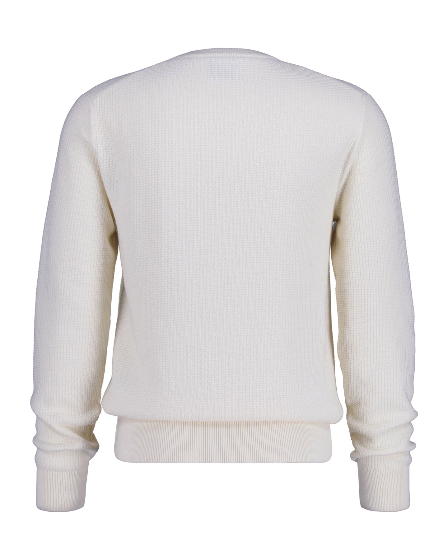 Micro Cotton Texture C-Neck - Cream