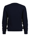Micro Cotton Texture C-Neck - Evening Blue