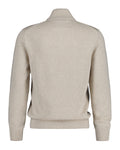 Casual Cotton Halfzip - Light Beige Melange