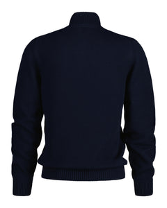 Casual Cotton Halfzip - Evening Blue