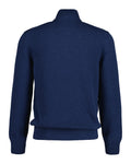 Casual Cotton Halfzip - Dark Jeansblue Melange