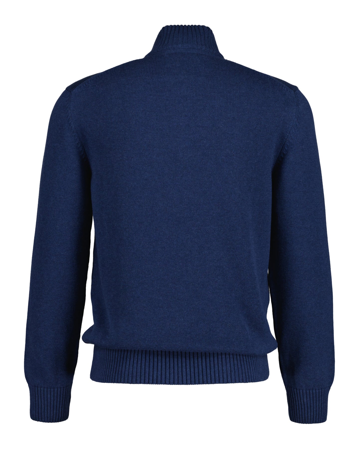 Casual Cotton Halfzip - Dark Jeansblue Melange