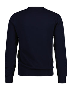 Ctn/Wo C-Neck - Evening Blue