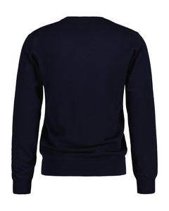 Ctn/Wo V-Neck - Evening Blue