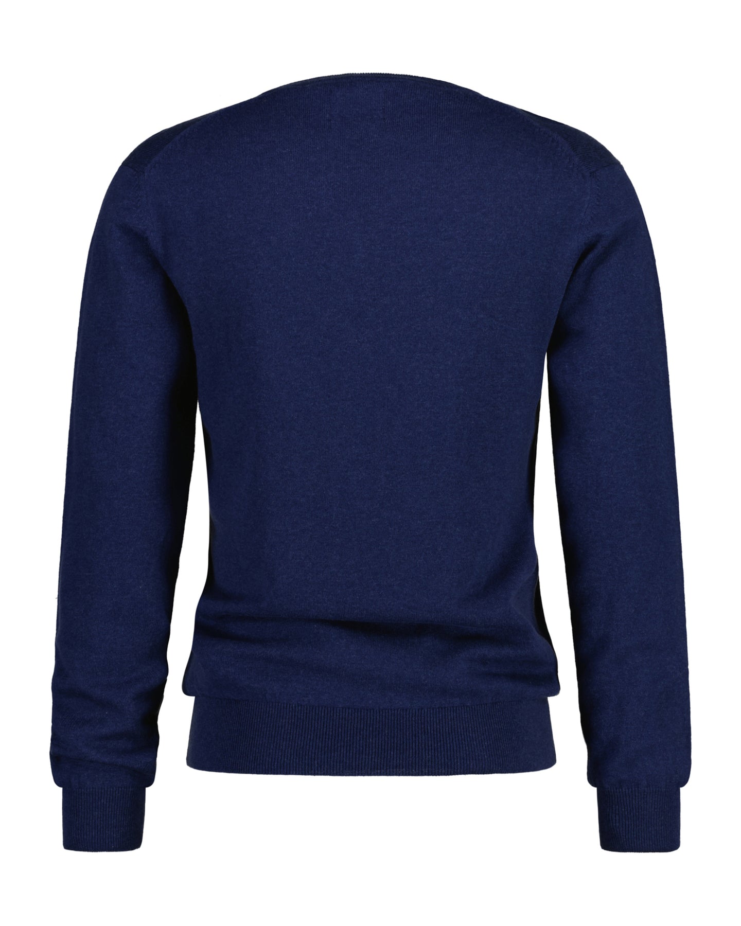 Ctn/Wo V-Neck - Marine Melange