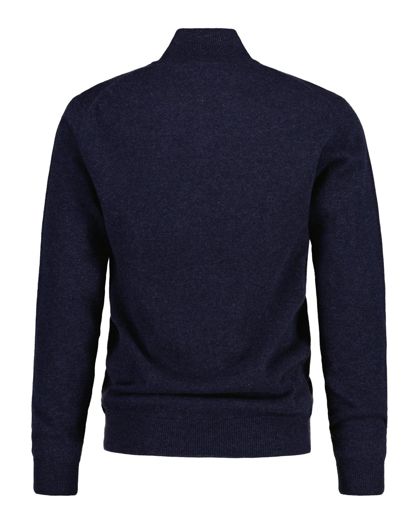 Superfine Lambswool Half Zip - Dark Navy Melange