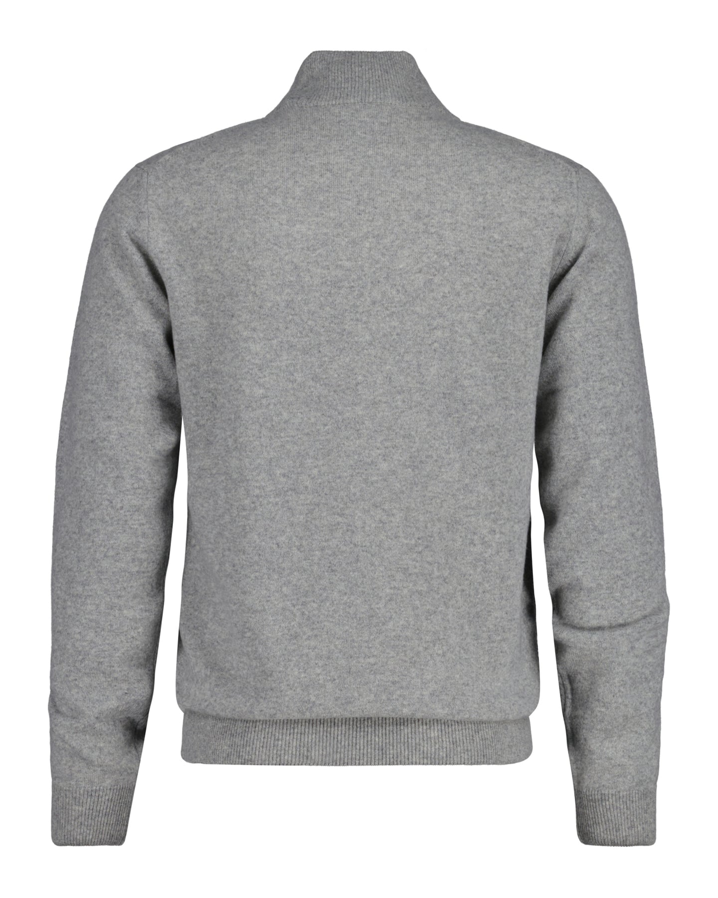 Superfine Lambswool Half Zip - Grey Melange