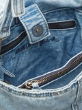 Washed Denima Fraya Small Bag - Denim
