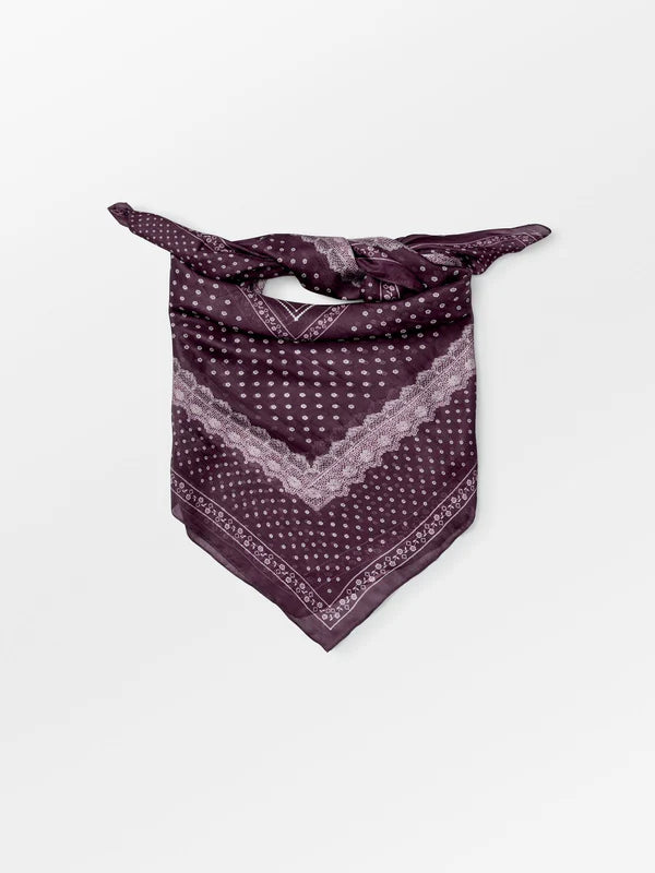Lacia Tabby Sia Sidenscarf - Fig Red