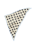 Maxi Polka Triangle Sia Scarf - Birch White