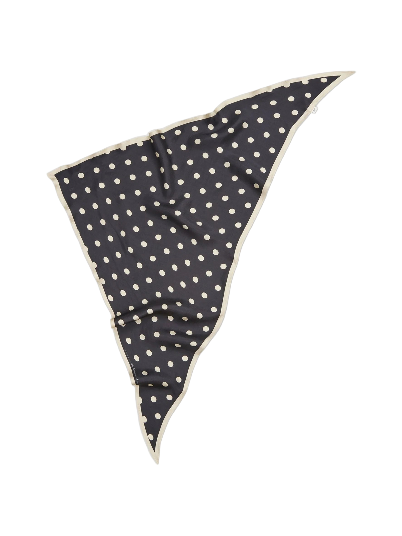 Polka Triangle Sia Scarf - Svart