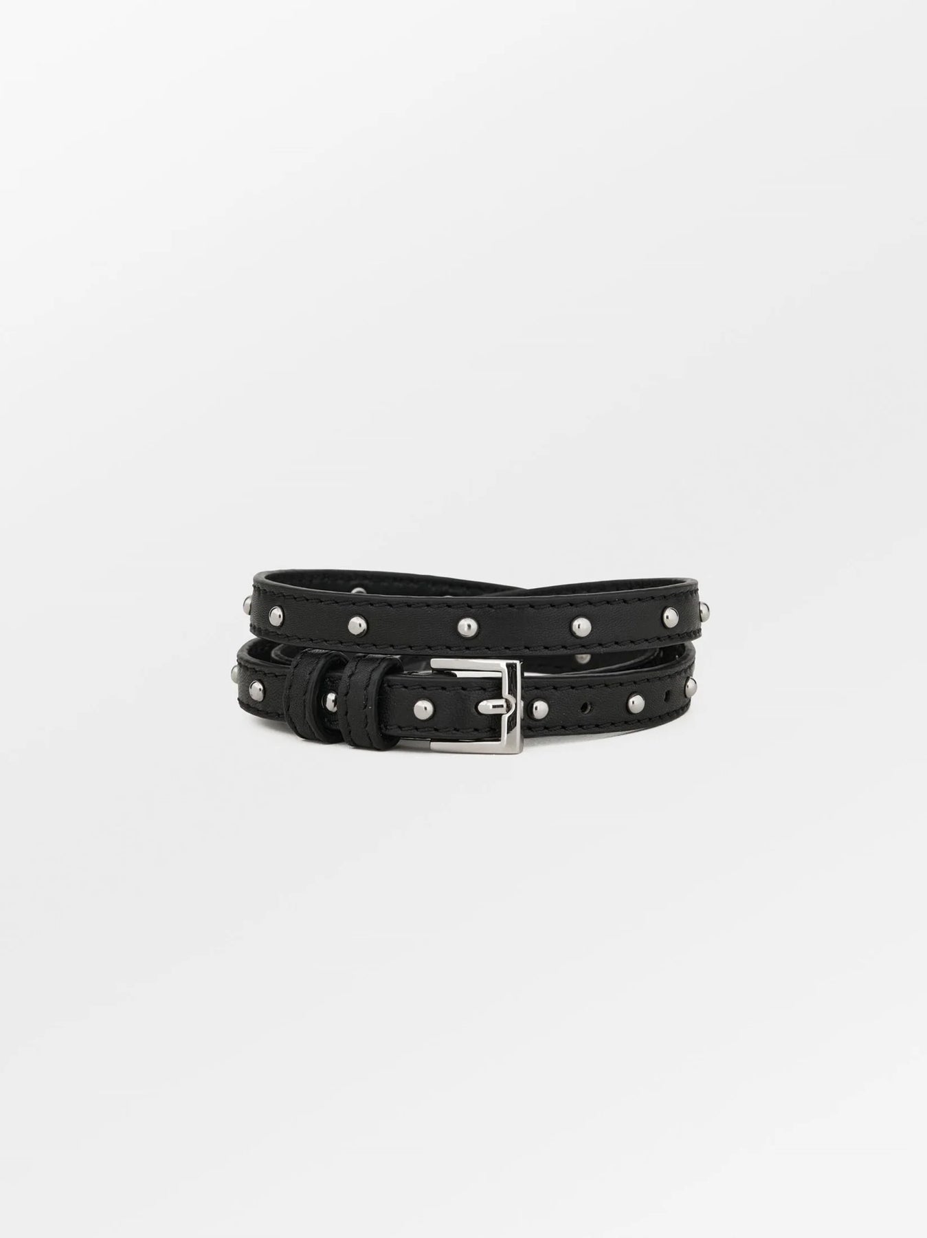 Nappa Stud Aria Skärp - Svart