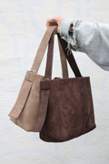Suede Fraya Small Bag - Moral Gray