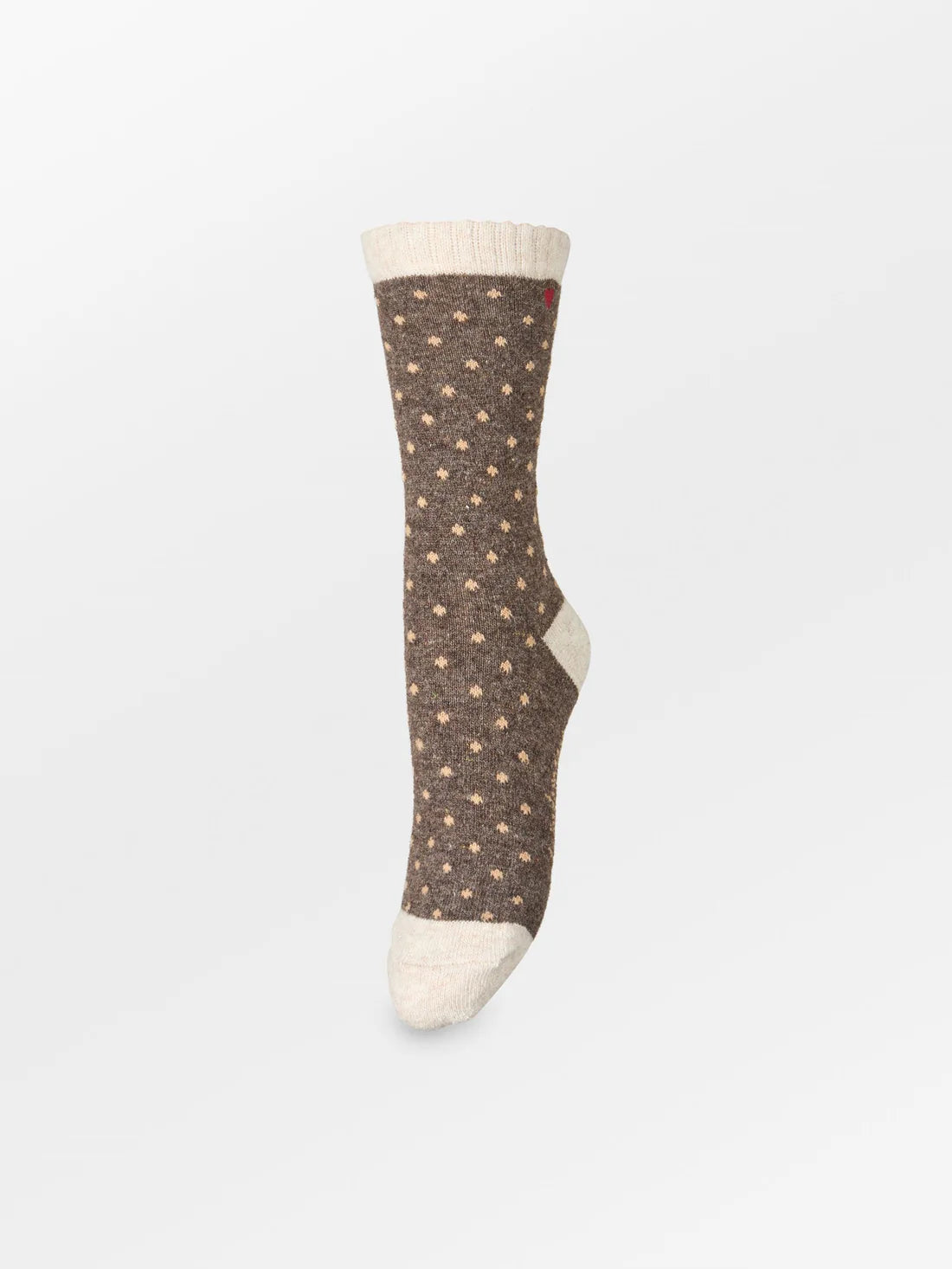 Dotted Wola Sock - Pine Bark