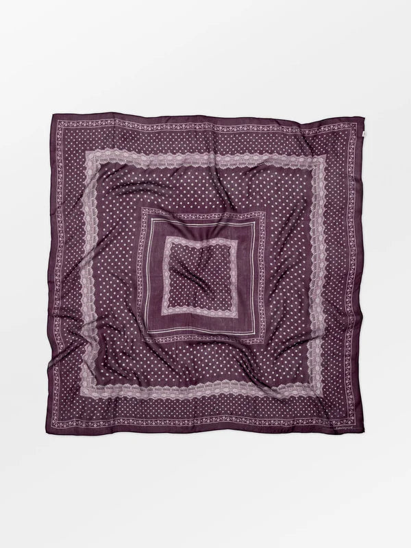 Lacia Tabby Sia Sidenscarf - Fig Red