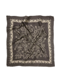 Dotted Flora Sia Scarf - Hot Fudge Brown
