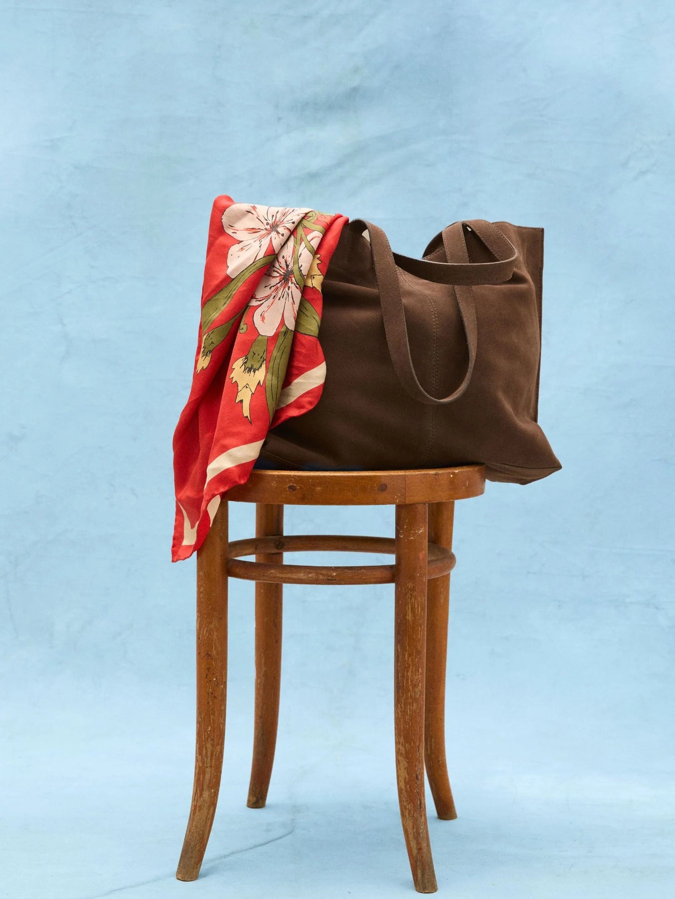 Magna Flower Sia Scarf - Adrenaline Red