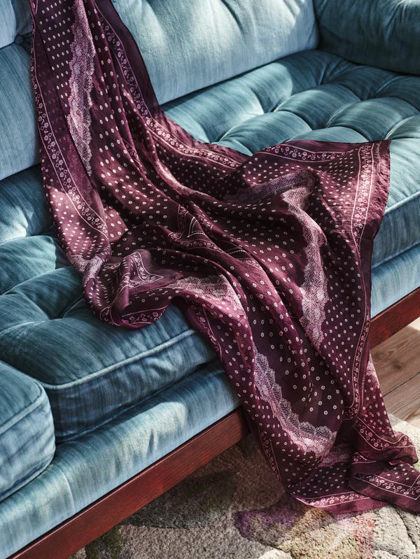Lacia Tabby Sia Sidenscarf - Fig Red