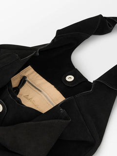 Suede Demi Bag - Black