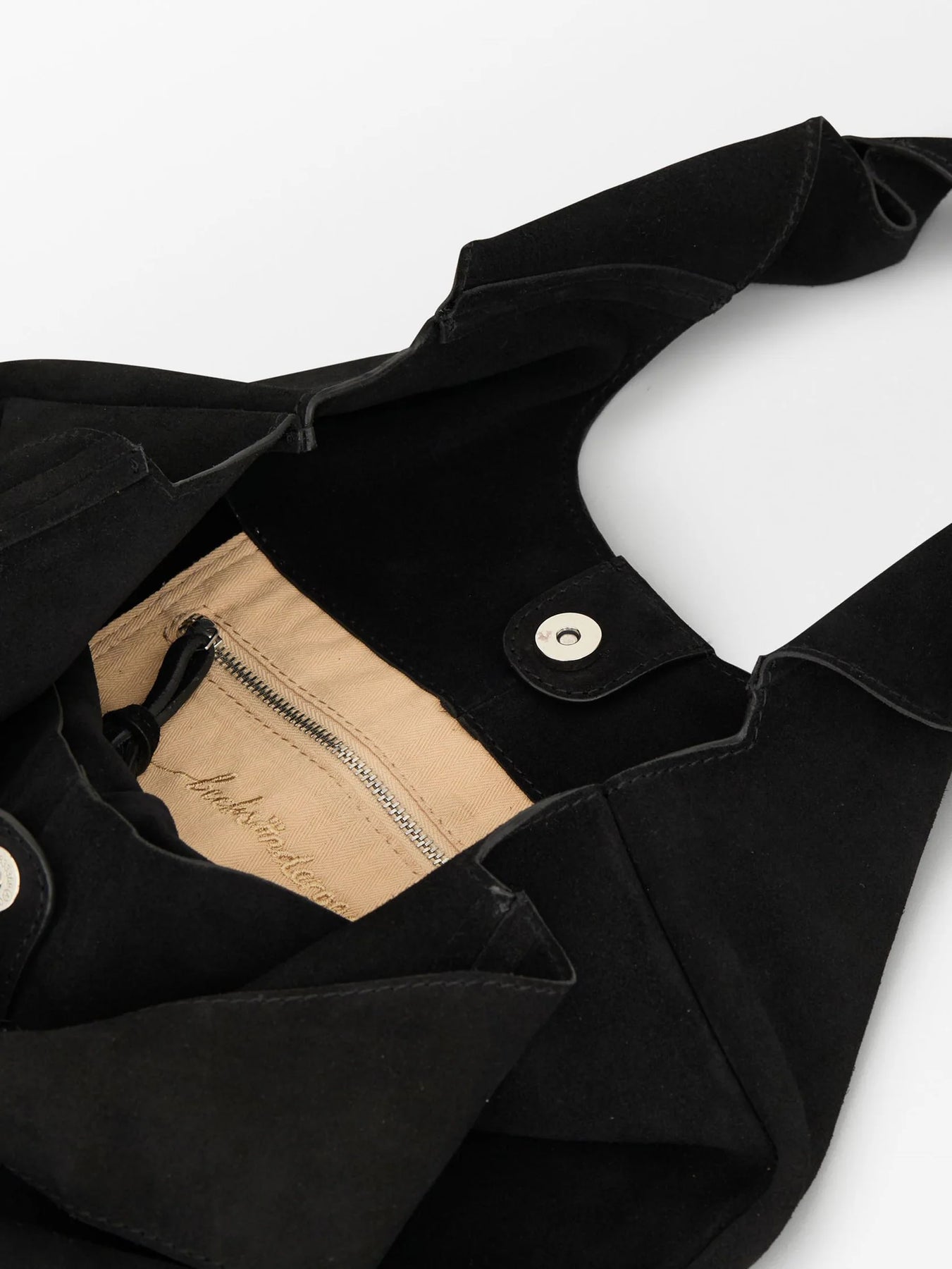 Suede Demi Bag - Svart
