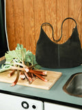 Suede Veg Gema Bag - Chocolate Torte