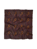 Magna Flower Siw Scarf - Chocolate Brown