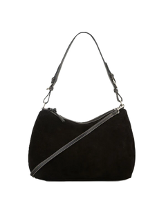 Suede Ginni Medi Bag - Black