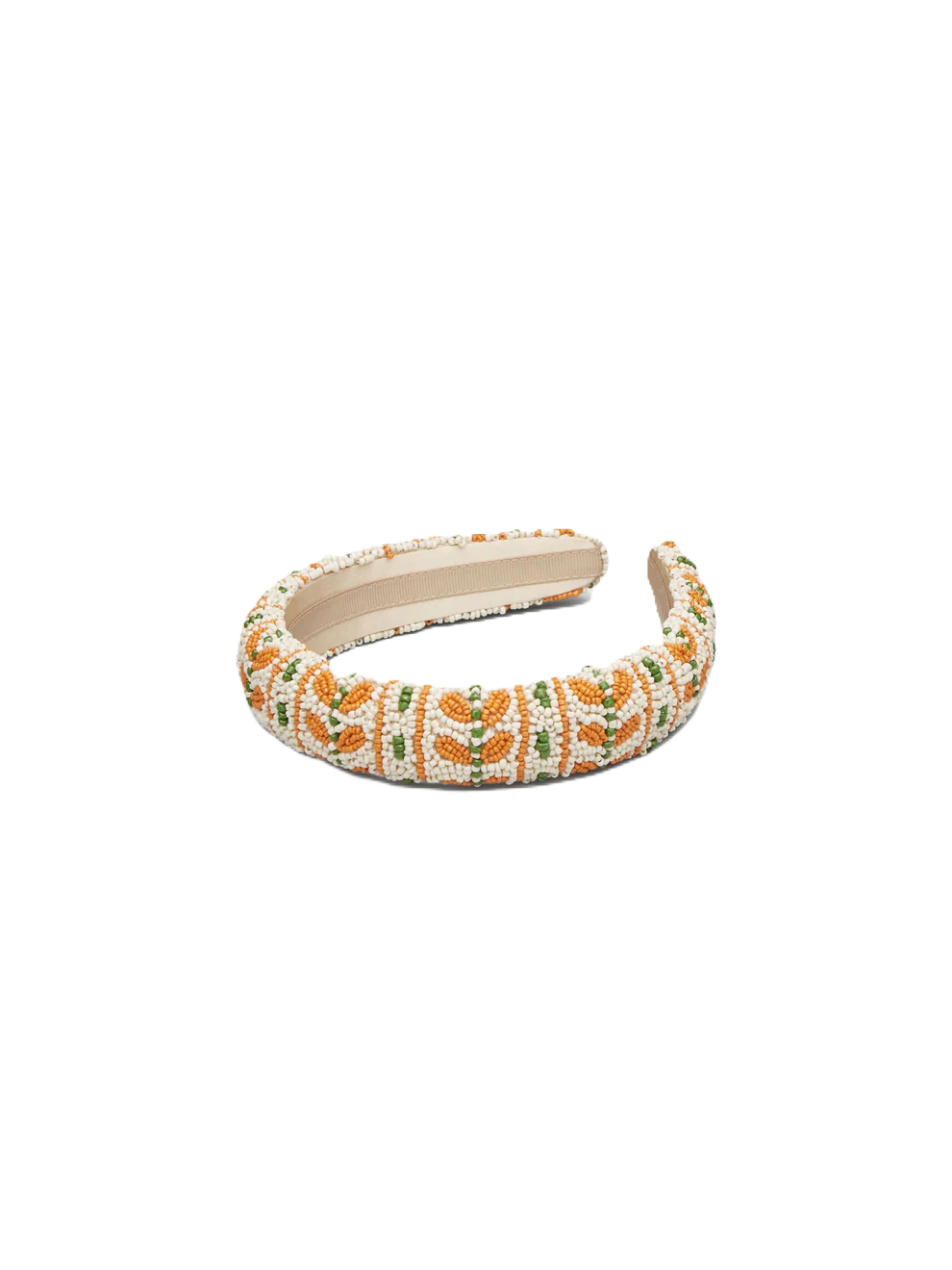 Pilowa Midi Beaded Hairbrace - Birch White