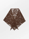 Croflora Triangle Scarf - Hot Fudge Brown