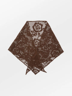 Croflora Triangle Scarf - Hot Fudge Brown
