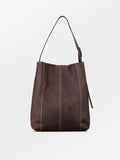 Panel Mae Buckle Bag - Chocolate Torte