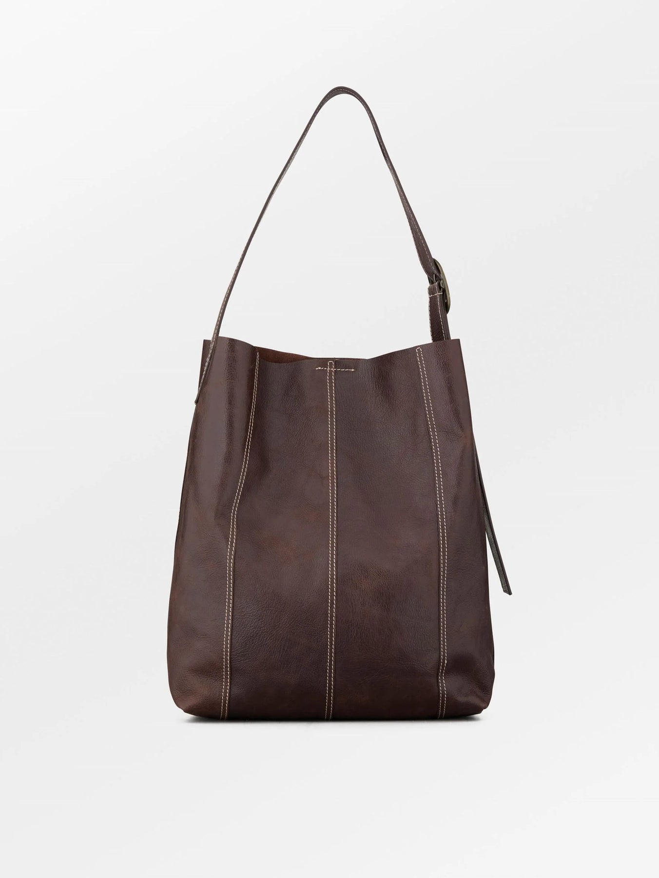 Panel Mae Buckle Bag - Chocolate Torte