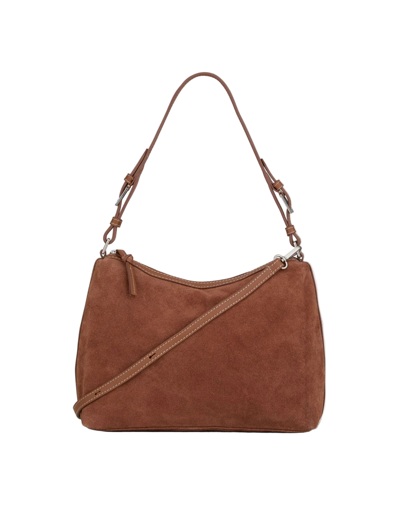 Suede Ginni Medi Bag - Brown Tortoise Shell