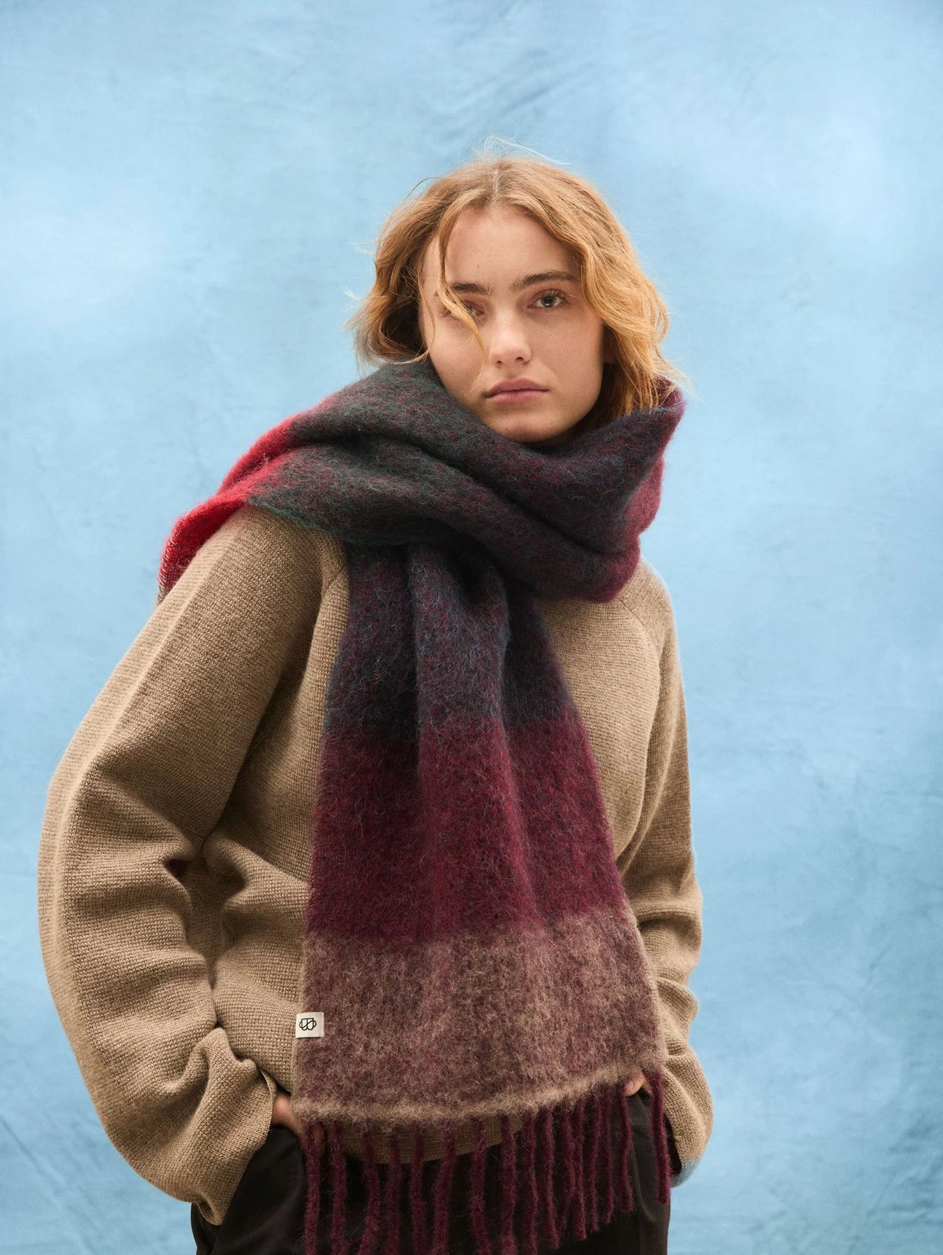 Strada Tilda M Scarf - Adrenaline Red