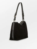 Suede Ginni Medi Bag - Black