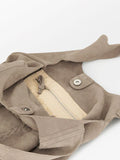 Suede Demi Bag - Moral Gray