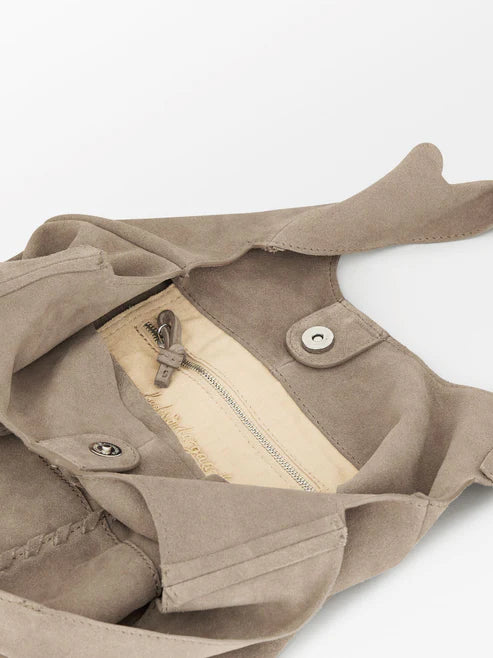 Suede Demi Bag - Moral Gray