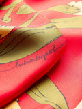 Magna Flower Sia Scarf - Adrenaline Red
