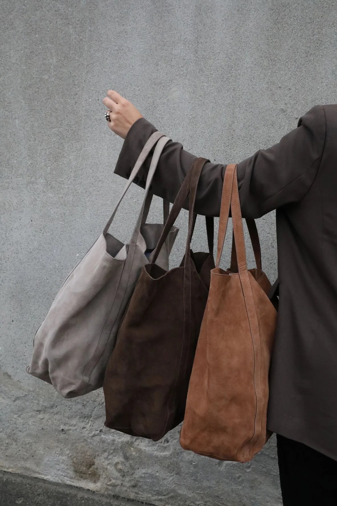 Suede Eden Bag - Brun