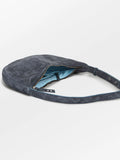 Suede Moon Bag - Dark Blue