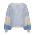 Liana Knit Sweater - Dusty Blue Cream