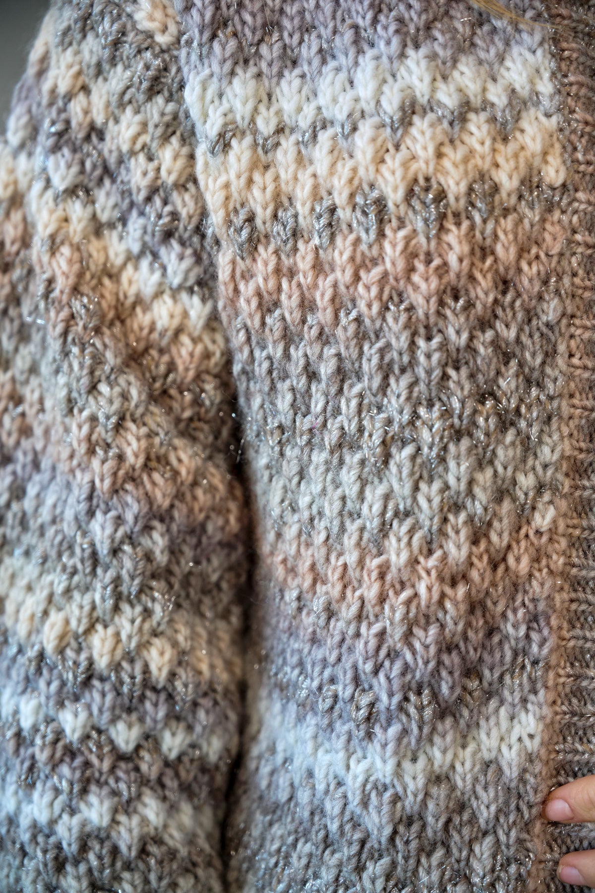 Gio Cardigan - Sand Mix Lurex